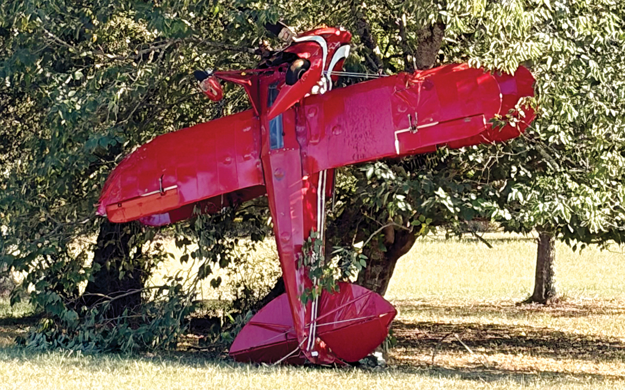 A small plane crash occurred outside of Shoals Court on Dixie Highway on Sept. 29, and the plane remained on site until the following day, when the NTSB recovery crew conducted an investigation. SKYLA MORRIS/Staff