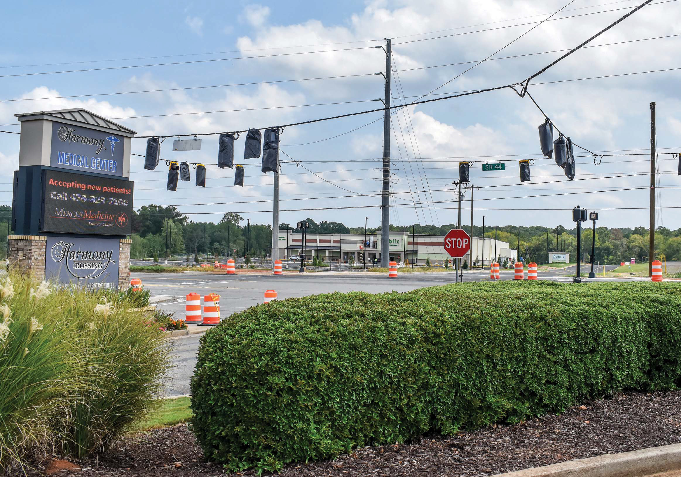 A new traffic signal on SR 44 between Publix and the Harmony Crossing development is going live Sept. 22. T. MICHAEL STONE/Staff