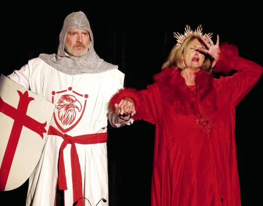 “The Song That Goes Like This” from Spamalot was a duet with Drace Langford and Charlotte Mosteller. LEIGH LOFGREN/Staff
