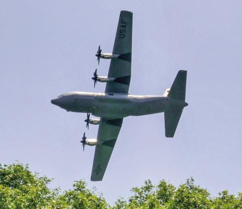 This Air Force C-130J flown by Lt. Col. Ryan Sanders had everyone in Lake Country talking. CONTRIBUTED