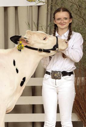Newton County’s Lily Atkins was named Reserve Grand Champion at the 17th annual Briar Patch Classic Dairy Heifer Show. KATIE WILLIAMS/Contributed