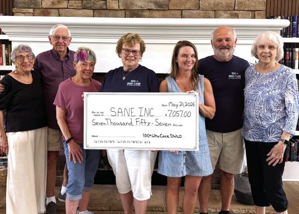 L-R: Janet Sadowsky, Mike Gravgaard, Yvette Richards, Betty Aubin (100+ Who Care DWLO), Michelee Dickens, Executive Director SANE, Norm Aubin, and Fran Gravgaard (100+ Who Care DWLO). CONTRIBUTED