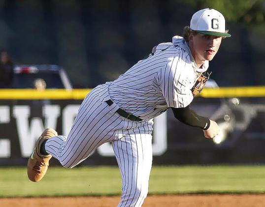 Gatewood senior Lawson Wooten threw 111 pitches last Tuesday night in a 7-3 win over region rival Piedmont to secure the No. 1 spot heading into playoffs. (TREY NORRIS/Staff)