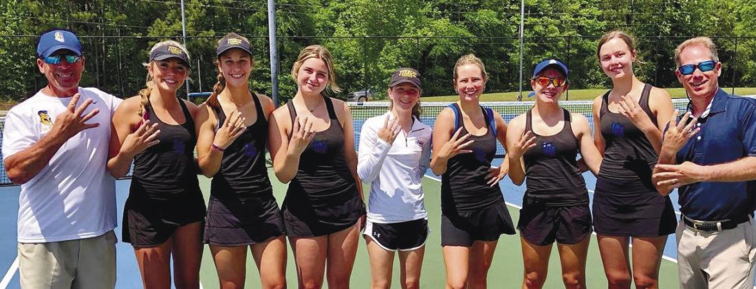 Lake Oconee Academy’s girls team made it to the GHSA Class A Division II semifinals after defeating Lanier County is straight matches the round before. CONTRIBUTED