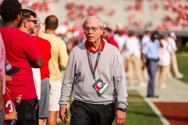 Loran Smith Senior Associate Athletic Director for Sports Communications Claude Felton during Georgia’s annual G-Day scrimmage on Dooley Field at Sanford Stadium in Athens, Ga., on Saturday, April 15, 2023. (Tony Walsh/UGAAA)