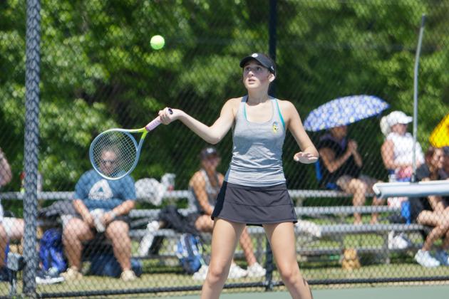The Lake Oconee Academy girls tennis team will rely on sophomore second singles player Emi Mokan to provide consistency and leadership in the middle of the lineup as the Lady Titans set their sights on a return to the playoffs this season. LANCE McCURLEY/Staff