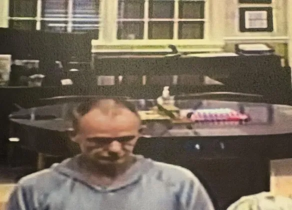 Pictured is the unidentified man who is accused of attempting to rob the Bank of Madison on Eatonton Road Tuesday morning. CONTRIBUTED