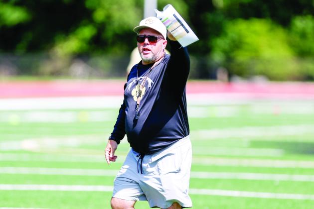 Greene County head football coach Chris MacFarland says his team is taking the remainder of the season "one week at a time." FILE PHOTO