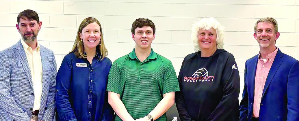 MCHS Senior Justin Bailey (middle) was named the STAR student for the school’s class of 2026, and selected Pat Hooten as his STAR Teacher. CONTRIBUTED