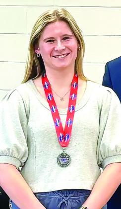 MCHS Senior Caroline Jenkins ended her final diving season on a high note as state runner up for the 1A-3A GHSA Diving Championship. CONTRIBUTED