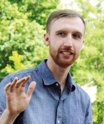 Greer Brigham, researcher and writer of the application for the historical marker, tells what he learned and why the date of unveiling and location of the marker significantly align with Colby’s story. LYNN HOBBS/Staff