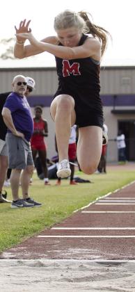 Morgan County sophomore Chandler Aaron finished second in the triple jump last week at the 2026 Monticello Invitational. SKYLA MORRIS/Staff