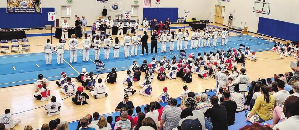 Martial artists from 12 martial arts schools came together at Lake Oconee Academy in to participate T. MICHAEL STONE/Staff
