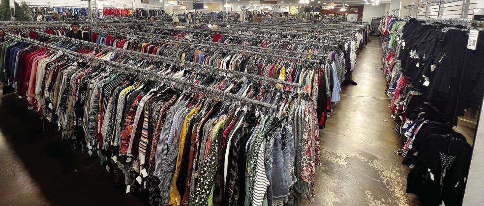 The sprawling showroom at Goodwill in Putnam County’s east end features an extensive selection of cleaned and sorted clothing of all types, sizes and styles. IAN TOCHER/Staff