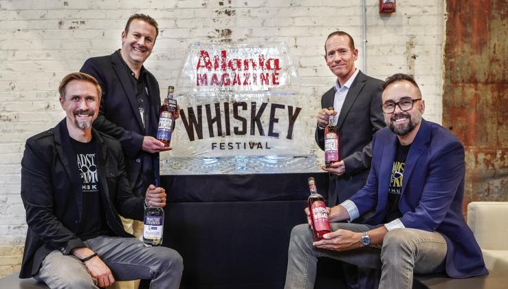 Broadstreet Infamous founder and CEO Lorenze Tremonti (back left) is joined by cofounders Peter Allen (Chairman, back right), Mark Matuszek (President, bottom right), and Chris Roberts, (CMO, bottom left). CONTRIBUTED
