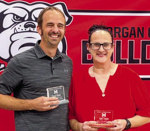 MCMS Teacher of the Year: Daniel Ghann Support Person of the Year: April Turpen. SKYLA MORRIS/Staff