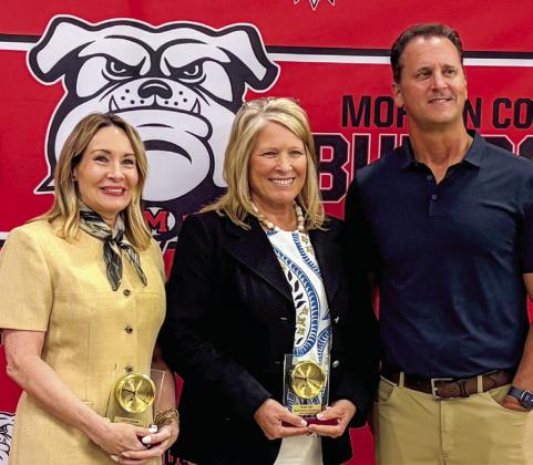 L-R: MCHS retirees Susan Courchaine, Dr. Melanie Sigler, Dennis Sitzmann. SKYLA MORRIS/Staff