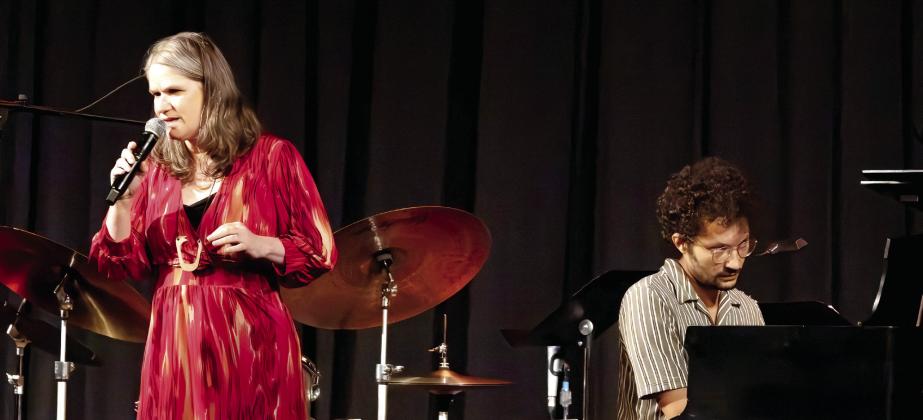 Nicole Chillemi sings “At Long Last” with Jonah Pierre on piano. LEIGH LOFGREN/Staff
