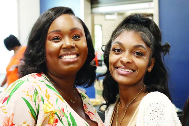 Greensboro Dreamers Diedra Richbow (left) and Jacayla Edwards Andrews (right)..