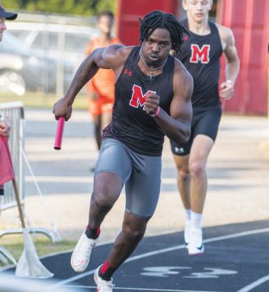 Braxton Jones is a part of several relay teams that qualified for the state meet. SKYLA MORRIS/Staff