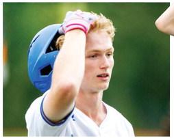 Lake Oconee Academy’s Evan Burton is stunned after teammate Jon Harris Funderburke’s game-tying home run at the end of Game 1 was robbed by a Charlton County outfielder to end the first contest. LANCE McCURLEY/Staff