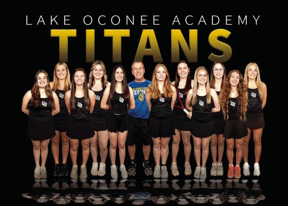 The Lake Oconee Academy girls’ tennis team recently captured its’ third consecutive region championship. CONTRIBUTED
