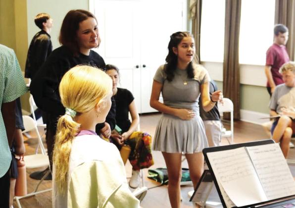Days of rehearsals will soon give way to live performances of “Shrek The Musical.,” at The Plaza. CONTRIBUTED