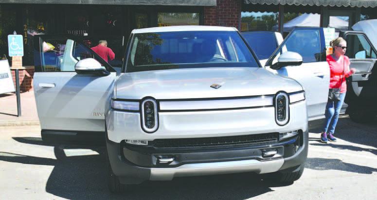 Rivian participated in the Chili Cook-off and brought a couple of electric vehicles with them.