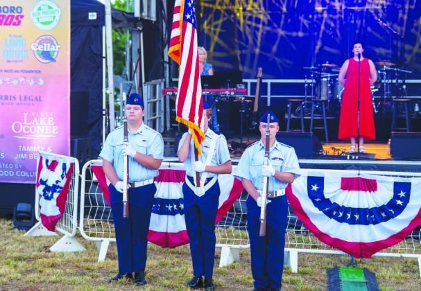 The afternoon began with the presentation of colors shortly before the music started for the annual Oconee Performing Arts Society (OPAS) Memorial Day Weekend Concert. CONTRIBUTED