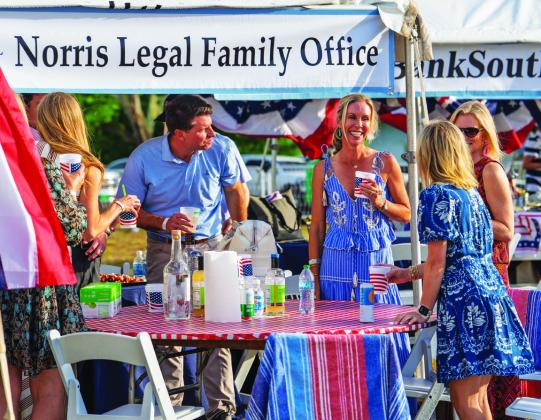 Several familiar Lake Country businesses and vendors set up booths and/or hosted tables for the OPAS Memorial Day Weekend Concert. CONTRIBUTED