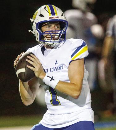 LOA junior quarterback Jake McDonald completed 8 of 10 passes for 92 yards LANCE McCURLEY/Staff