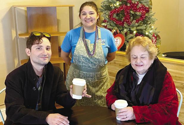 Bonnie Martinez of the new Bonnie’s Coffee Shop offered specialty festive coffee blends for the event. MAUREEN STRATTON/Staff