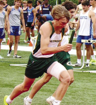 Blake Callaway had a successful state meet. He finished fourth in the 110m hurdles and 300m hurdles. Callaway also finished fifth in the triple jump, plus he also ran on the 4x100m and 4x400m relay teams. TREY NORRIS/Staff