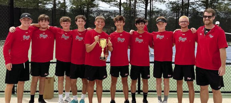 The Morgan County boys tennis team won the Region 2-2A championship after defeating Pike County. CONTRIBUTED