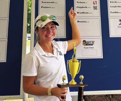 Lili Nelson tallied six birdies and an eagle to fire a 5-under-par 67, running away with medalist honors on the girls' side. CONTRIBUTED