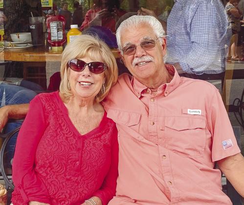 Linda and Frank Mauriello of Del Webb enjoying a stop at Greensboro’s Yesterday Cafe.