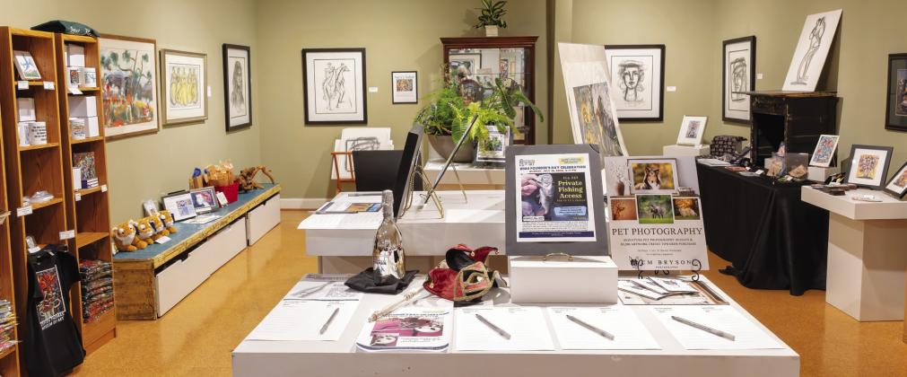A selection of the silent auction items. LEIGH LOFGREN/Staff