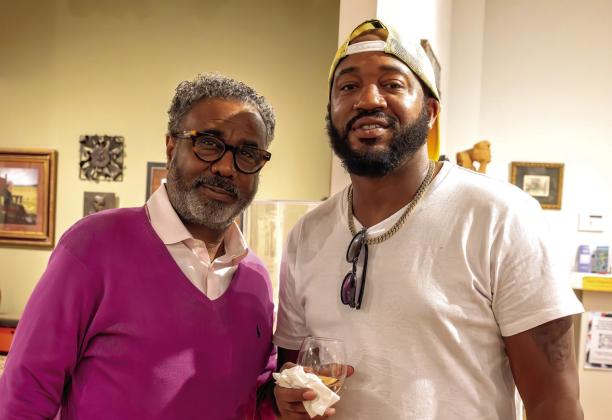 Damon Mescudi, director of the St. Clair Renaissance Studio with Darrien West, CFO of St. Clair. LEIGH LOFGREN/Staff