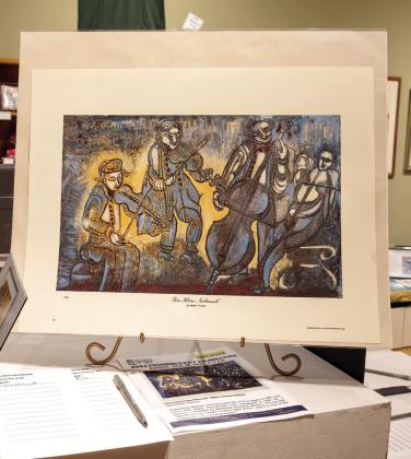 Another of the silent auction items was a Steffen Thomas print. LEIGH LOFGREN/Staff