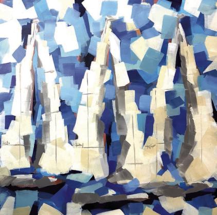 Summer Sailing, 40x40