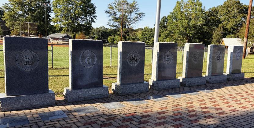 The Bostwick Veterans Plaza was completed in July, shortly before America’s 250th anniversary. The American Legion Post 37 will celebrate the finished project in an Oct. 26 ceremony. SKYLA MORRIS/Staff