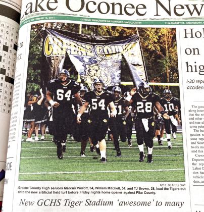 The Tigers played their first game on the turf on Sept. 9, 2011, against Pike County. (File Photo)