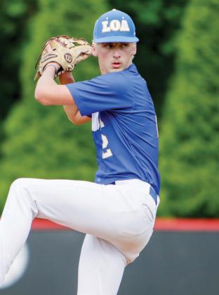Lake Oconee Academy junior Jon Harris Funderburke is one of two returning starting pitchers for the Titans in 2026. LANCE McCURLEY/Staff