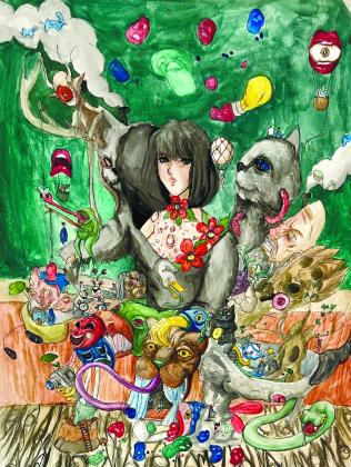 Arella Cash produced a unique piece of artwork with surrealist influences among her five completed AP art submissions. CONTRIBUTED