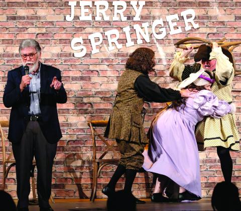 As usual, the fight begins on “The Jerry Springer Show.” LEIGH LOFGREN/Staff