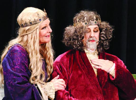 Debbie McCown as Queen in her 30th production with Jamie Bagget as Claudius. LEIGH LOFGREN/Staff