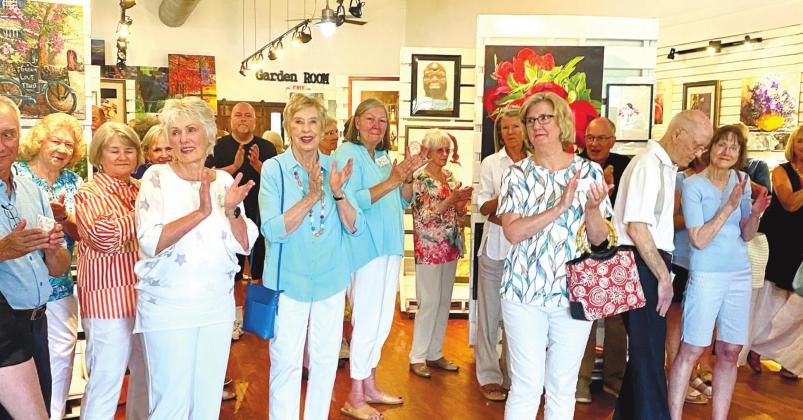 The audience at the gallery applauds during the awards presentation for the sixth annual Lake Country Juried Art Show. CONTRIBUTED