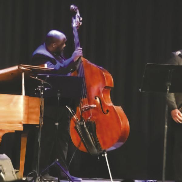 The Jazz Legacy Project performs on stage at Festival Hall.