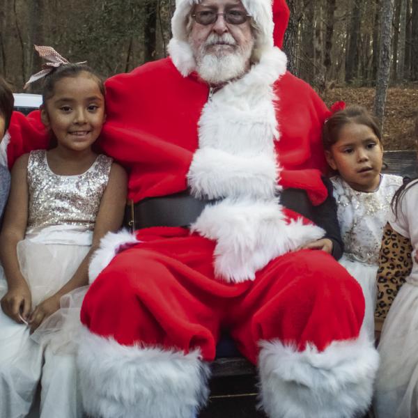 The Holiday season was in full swing this weekend at Hard Labor Creek, with children enjoying a wagon ride alongside Santa Claus. SKYLA MORRIS/Staff