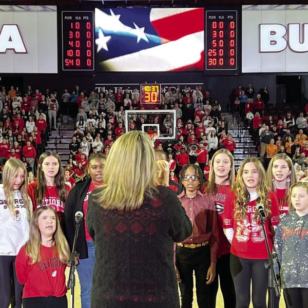The LOA Chorus consists of seventh-and eighth-grade students, including many in the school’s choral program for two years. CONTRIBUTED